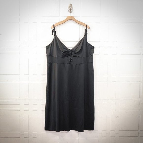 Danielle Bernstein Satin Midi Slip Dress, 20W - Picture 1 of 4